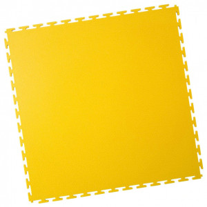 Werkplaatsvloer pvc kliktegel 7 mm geel